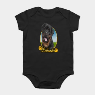 Rottweiler Baby Bodysuit